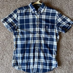 Blue Plaid J Crew Button Down